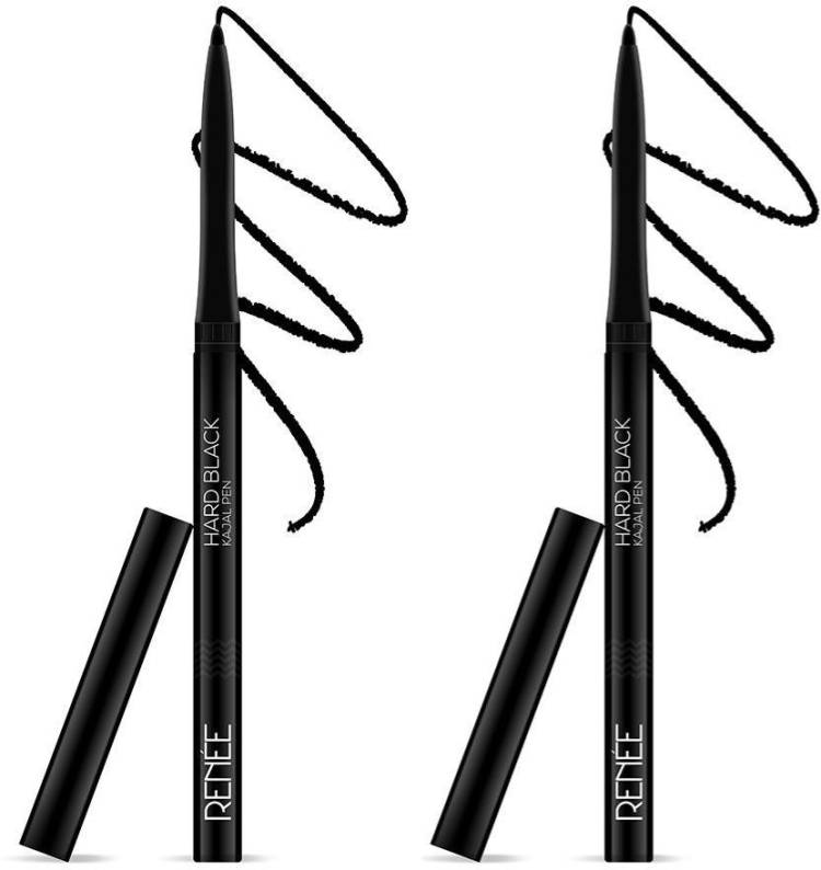 Renee Kohlistic Kajal Pen Hard Black, Pack Of 2 Price in India