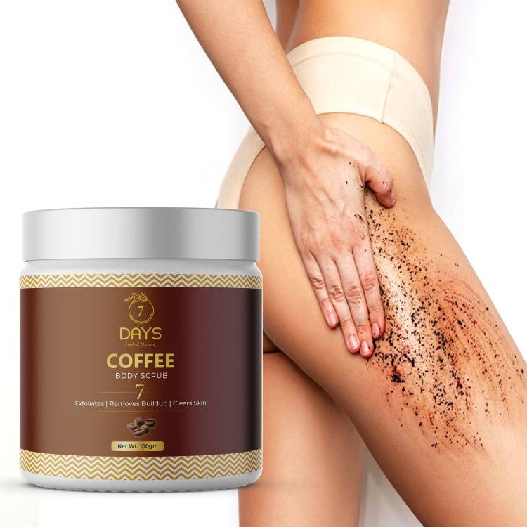 7 Days Coffee Face Scrub for Deep Exfoliation, Tan Removal & Blackheads Scrub All Natural Body Scrub for Skin Care, Stretch Marks, Acne & Cellulite, Reduce the Look of Spider Veins, Eczema, Age Spots Scrub Price in India