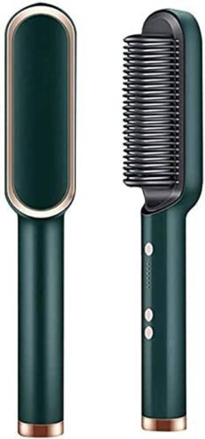 HeatLine Hair Straightener Comb Hair Straightener Brush Fast Heating & 5 Temp Settings Zn-04 Hair Straightener Brush Price in India