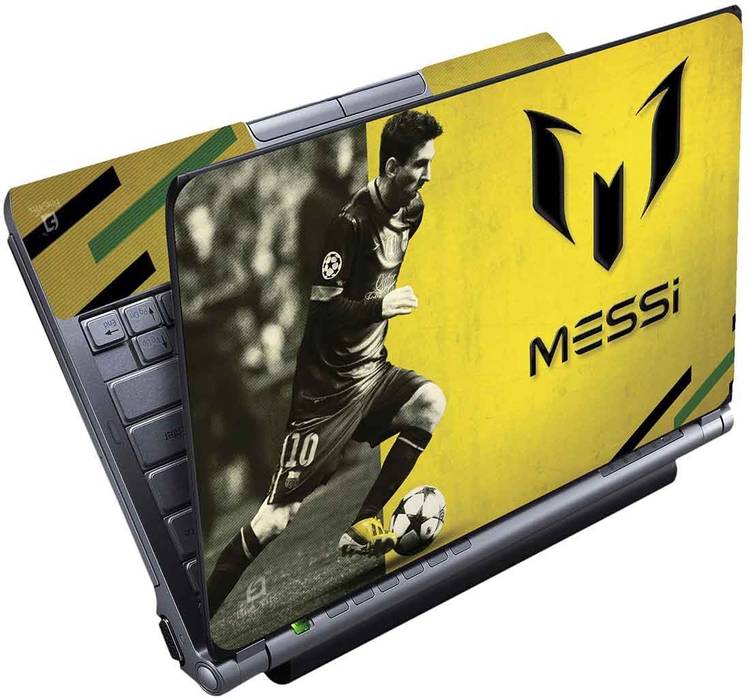 FineArts Messi Yellow Full Panel Vinyl Laptop Decal 15.6