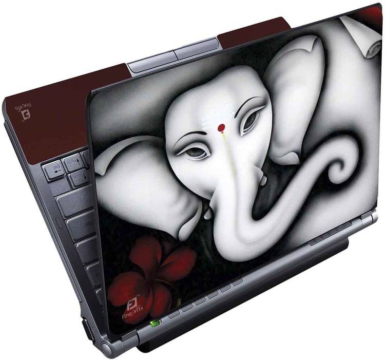 FineArts Ganpati Full Panel Vinyl Laptop Decal 15.6