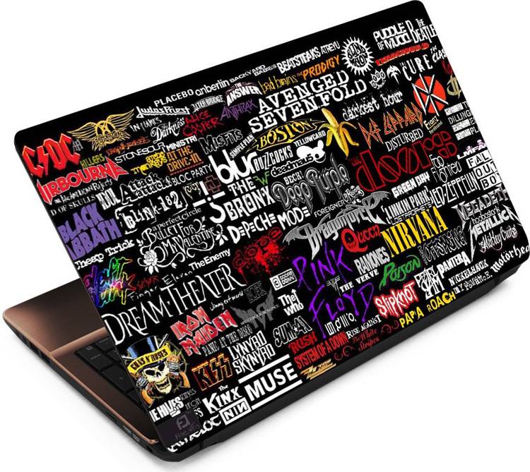 FineArts Band Names Vinyl Laptop Decal 15.6