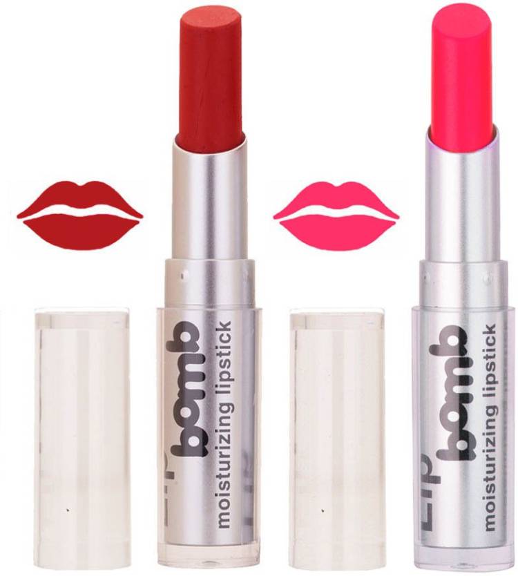 Color Fever Creamy Matte profissional77160376Brick Red, Neon Pink Lipstick Price in India