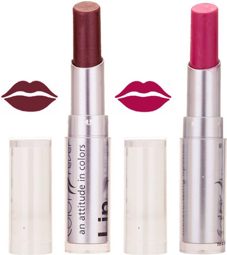 Color Fever Creamy Matte profissional77160060Brown, Purple Lipstick Price in India