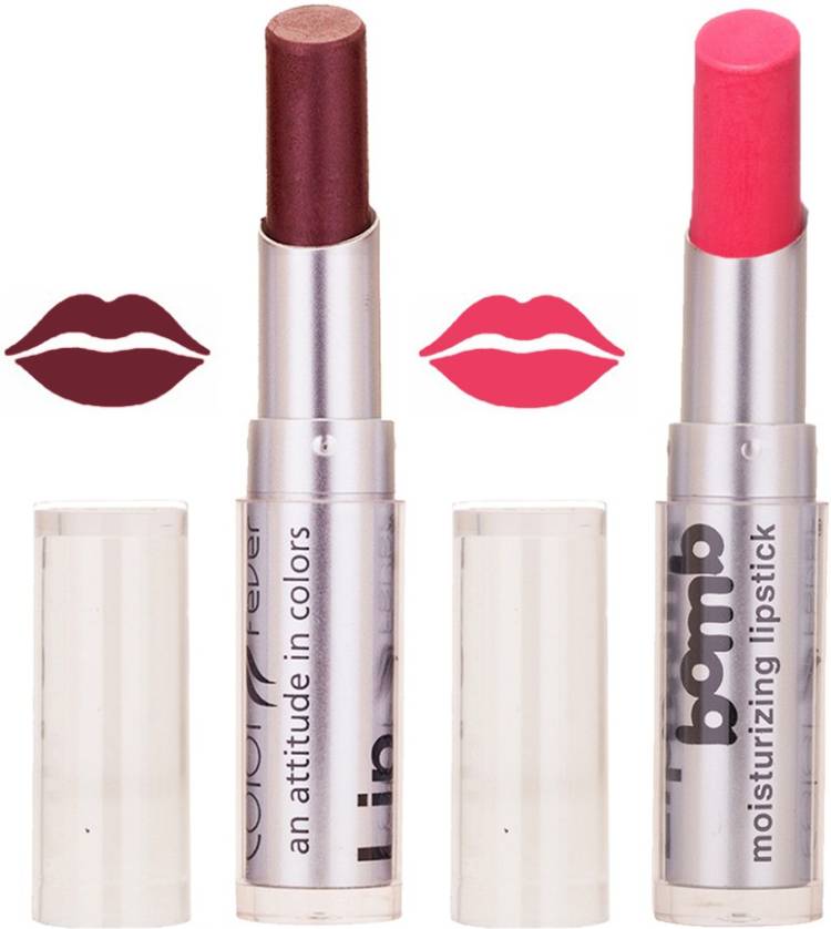 Color Fever Creamy Matte profissional77160069Brown, Pink Lipstick Price in India
