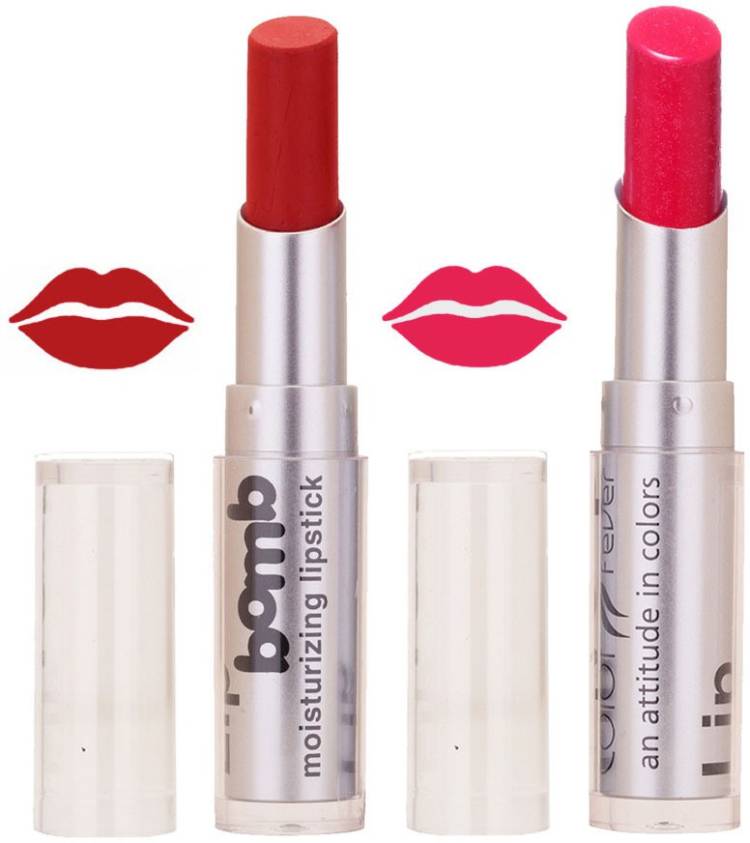Color Fever Creamy Matte profissional77160369Brick Red, Pink Lipstick Price in India