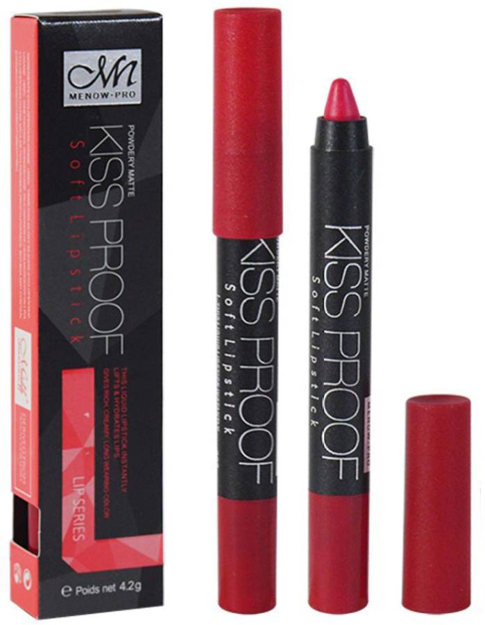 MN Powdery Matte Kiss proof Soft Lipstick Pink 1nr Price in India