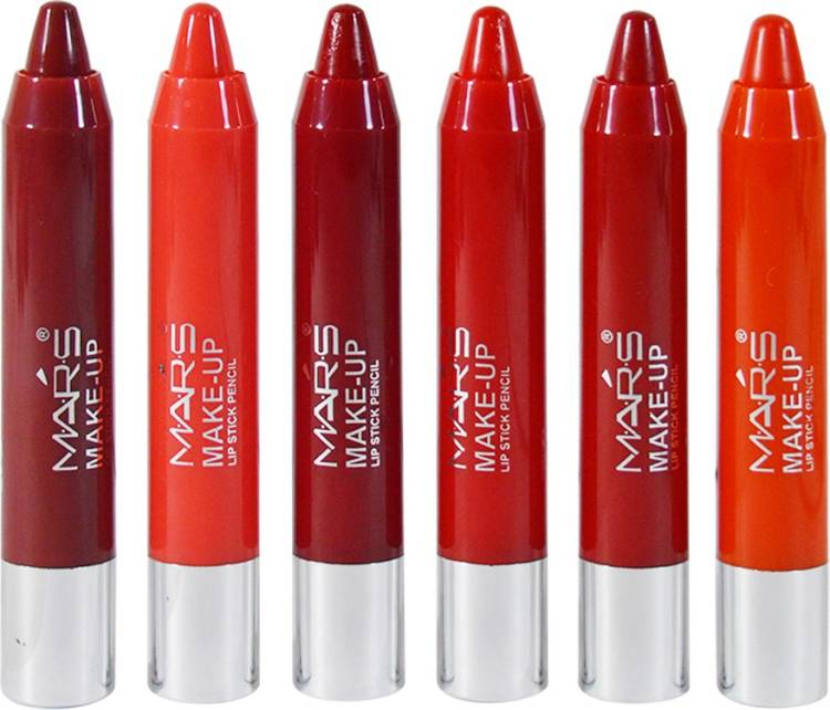 M.A.R.S Perfect Make Up Lipstick Pencil Pack Of 6 Price in India