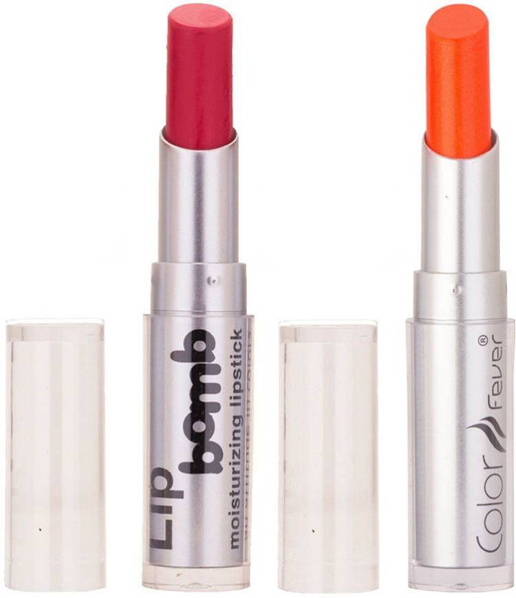 Color Fever Creamy Matte Limited Offer77160313Pink, Neon Lipstick Set Price in India