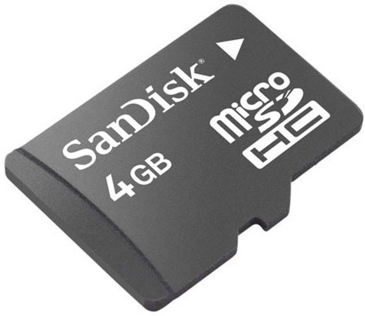 SanDisk microSDHC 4 GB MicroSDHC Class 4 15 MB/s  Memory Card