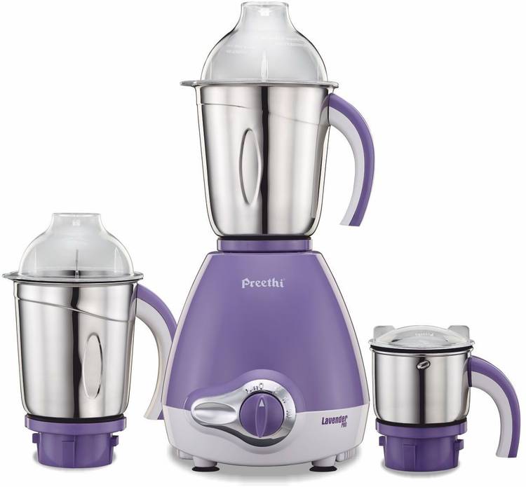 Preethi MG 176 600 W Mixer Grinder (3 Jars, Lavender)