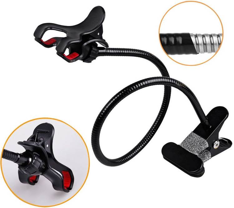 ROQ Smarty Universal Flexible 360⁰ Snake Style Stand for Apple iPhone/Samsung/Android Mobiles Long Lazy Car Mobile Holder Mobile Holder