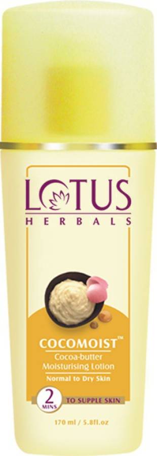 LOTUS HERBALS Cocomoist Cocoa Butter Moisturizing Lotion Price in India