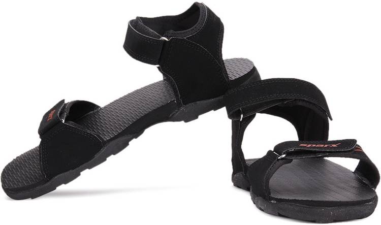 Men Black, Red Sports Sandal