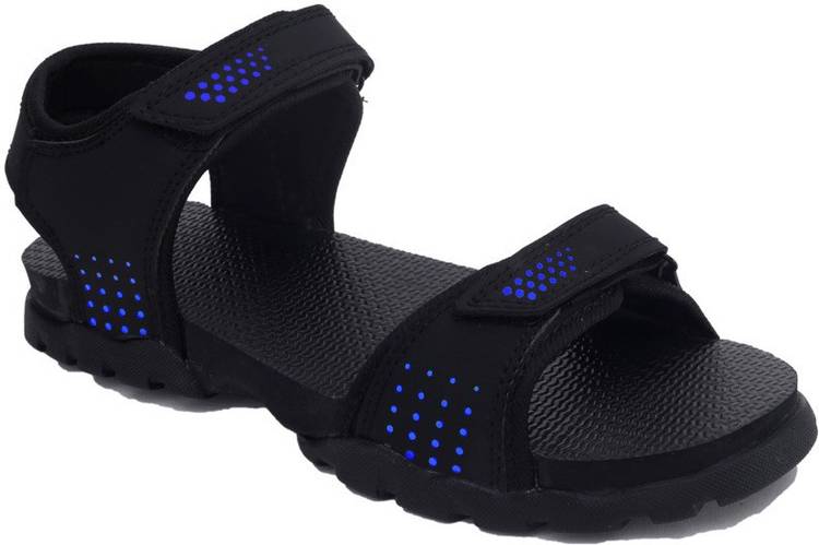 Men Blue, Black Sports Sandal