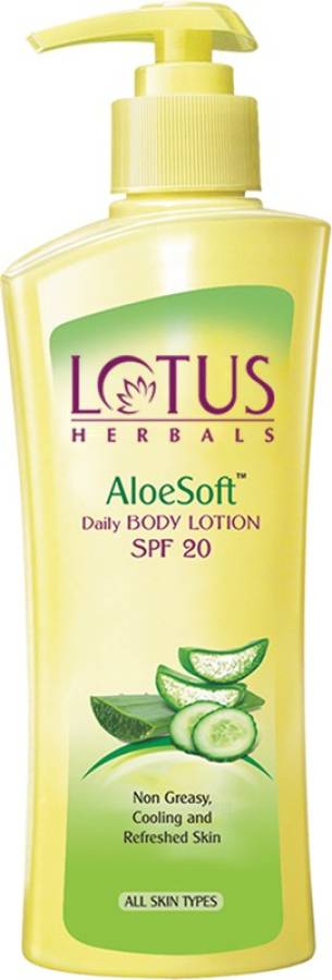 LOTUS Aloe Soft Daily Body Lotion - SPF 20 Price in India