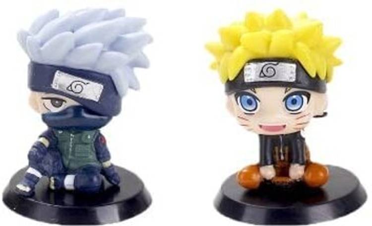 Lil Tara Naruto Kakashi Miniature Anime Action Figures Manga Collectible (Set Of 2)