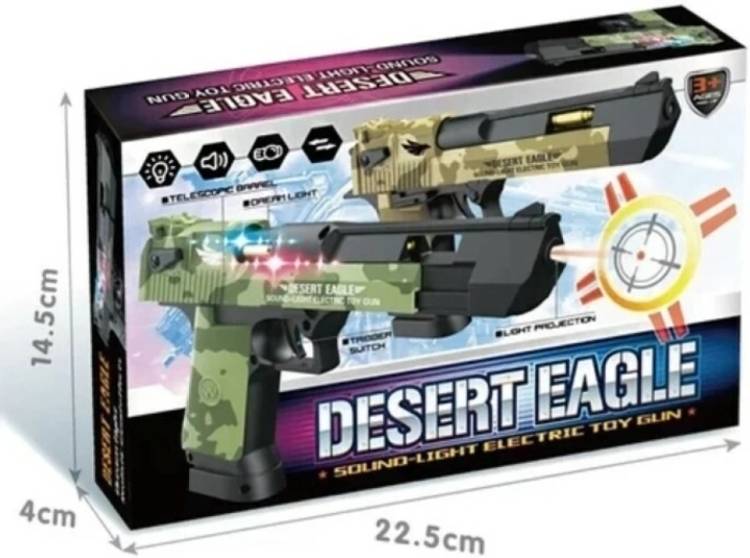SOPALI Desert Eagle Electric Gun sound and light for kids