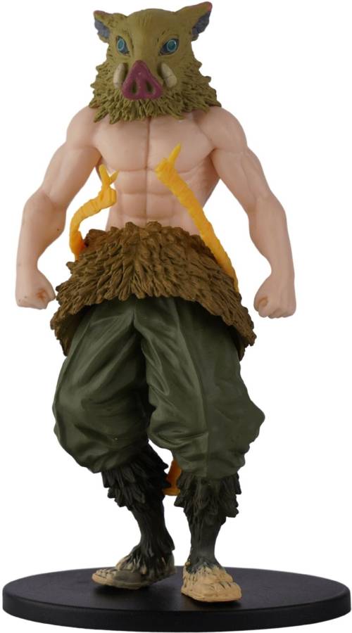 WHITE POPCORN Demon Slayer Anime Hashibira Inosuke Action Figure