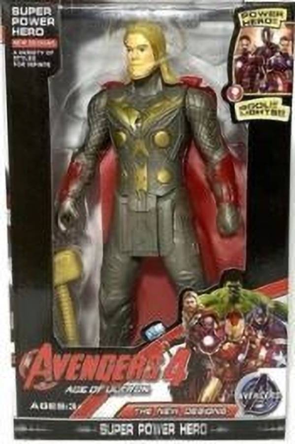 Asra Collections Thor Action Figure for kids 01 pcs Multi color (14 Cm)