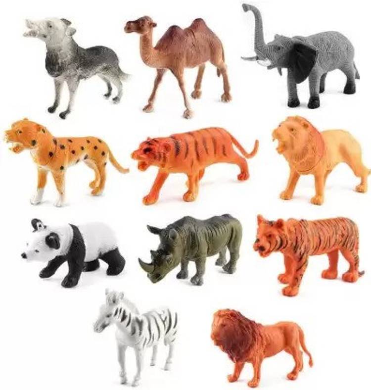 CJ CHILDREN Animal Toy Set Play for Kids (Multicolor)