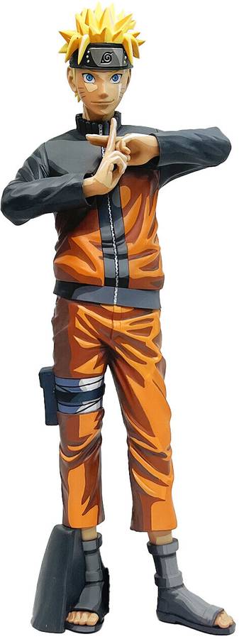 RVM Toys Naruto Action Figure 27 cm Anime Hand Cross Car Dashboard, Office Desk Table Toy