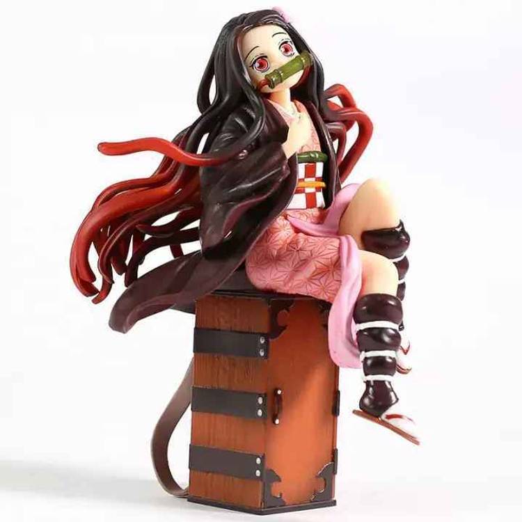 RVM Toys Demon Slayer Nezuko Kamado Kimetsu No Yaiba Action Figure on Box Height 16cm Toy