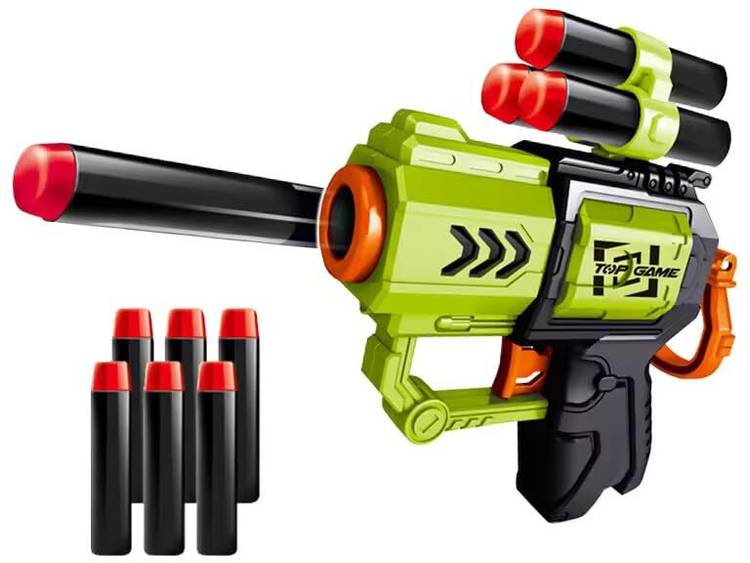 deoxy Air Blaster 10 Safe Soft Foam Bullets,Shooting Battle Fight Game for Kids Boys