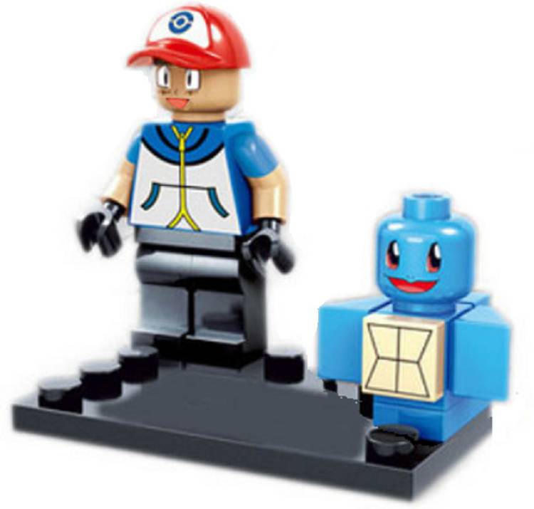 Delite Pokemon ASH SQUIRTLE Legoing Mini building blocks puzzle generic Tiny Toy figure