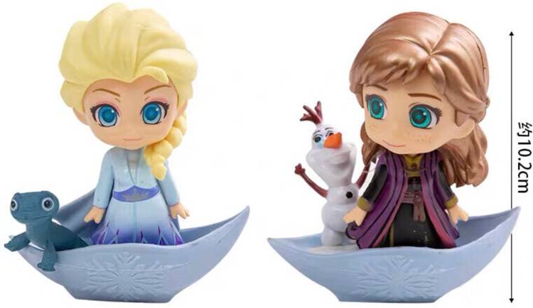 Raregets New Frozen 4pcs Set, Anna Elsa Olaf Bruni, Cake Toppers, Best Gift, 5.5~11cm