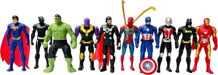 KAMMATESWARA Super Hero Action Figure Toy Set of 10