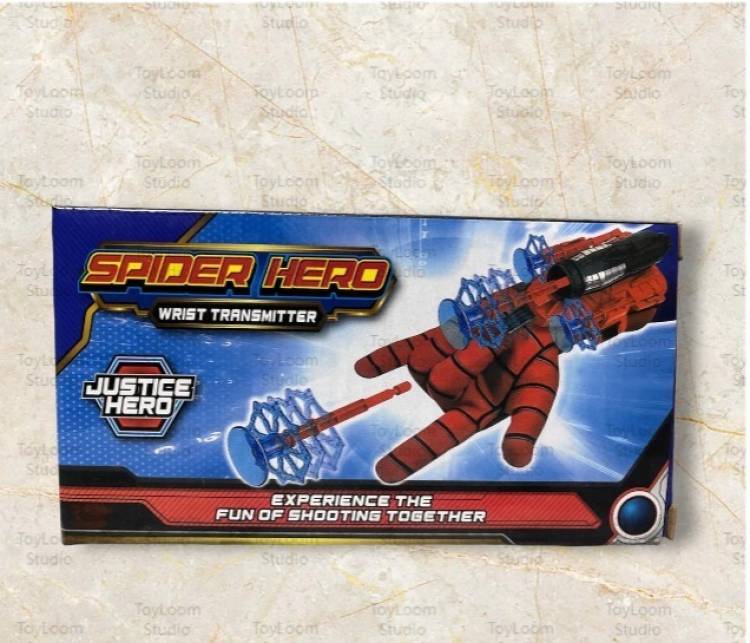 ToyLoom Studio Spiderman Web Shooter Gloves Cross Bow Launcher Gadget for your kids.