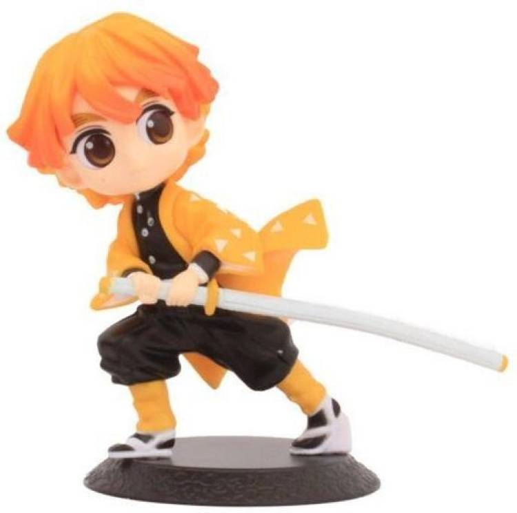 OFFO Demon Slayer Anime Zenitsu Agatsuma - B Action Figure [15 cm] for home decors, office desk and study table