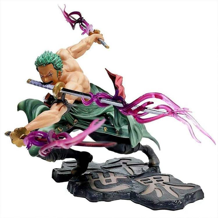 Daiyamondo Roronoa Zoro One Piece Anime Big Size Action Figure With 3 Swords With Box Pack