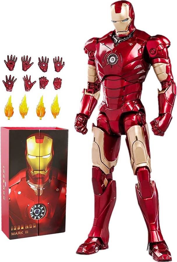 FOZZO-SK New IRON MAN High Details Mark 3 Suit Action Figure ZD Toys Avengers Movie