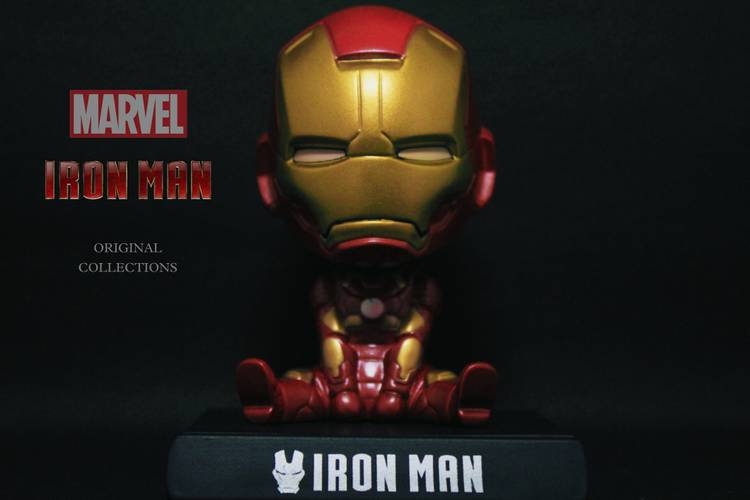 Wodec IRONMAN-BOBBLEHEAD COLLECTION-HEAD SHAKKING FIGURE WITH MOBILE HOLDER