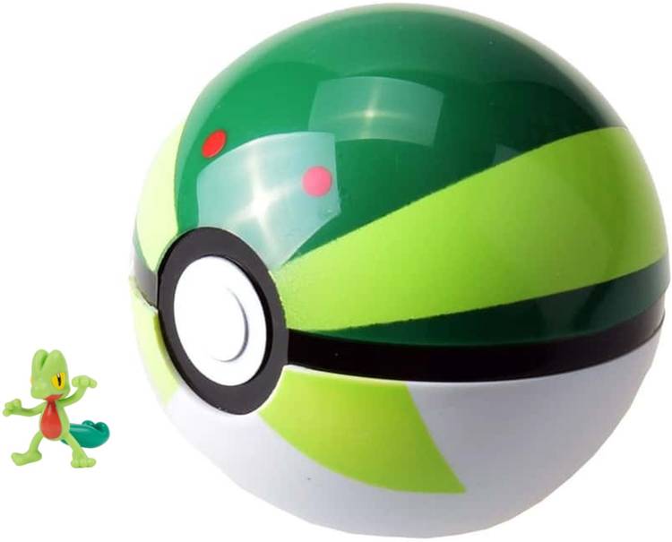 Delite New Catch Pokemon Poke Ball with Tiny Toy cartoon figure inside - Random Color