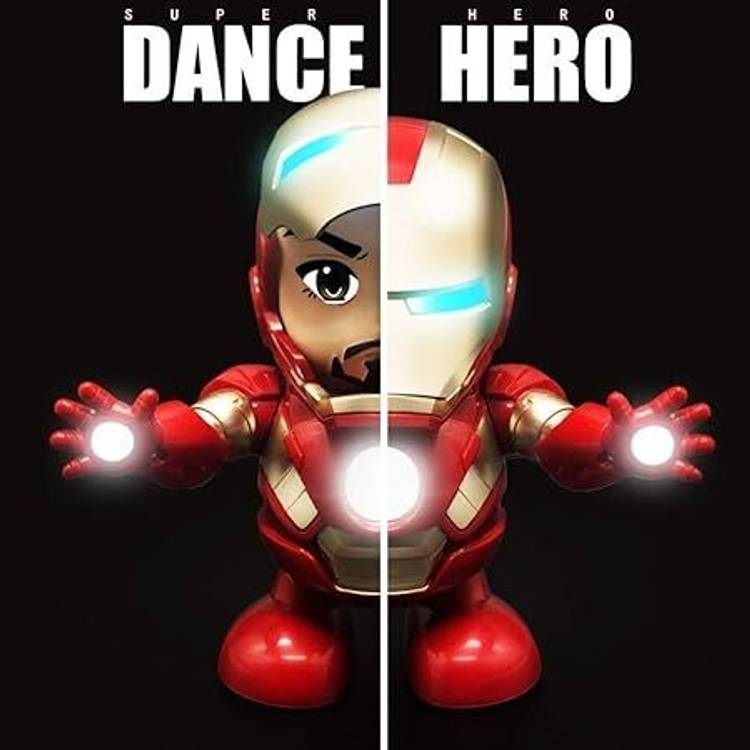 Ridhimani 360 Degree Rotating Dancing Iron Man | Dance Hero Robot | Iron Man Action Figure