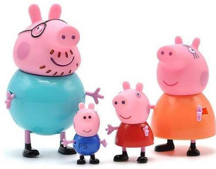 Just97 Peppa Pig Family Set of 4, Peppa Pig, George, Daddy Pig, Mommy Pig P29