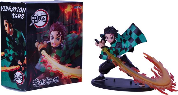 OFFO Demon Slayer Anime Tanjiro With Sword Action Figure For Home Decor