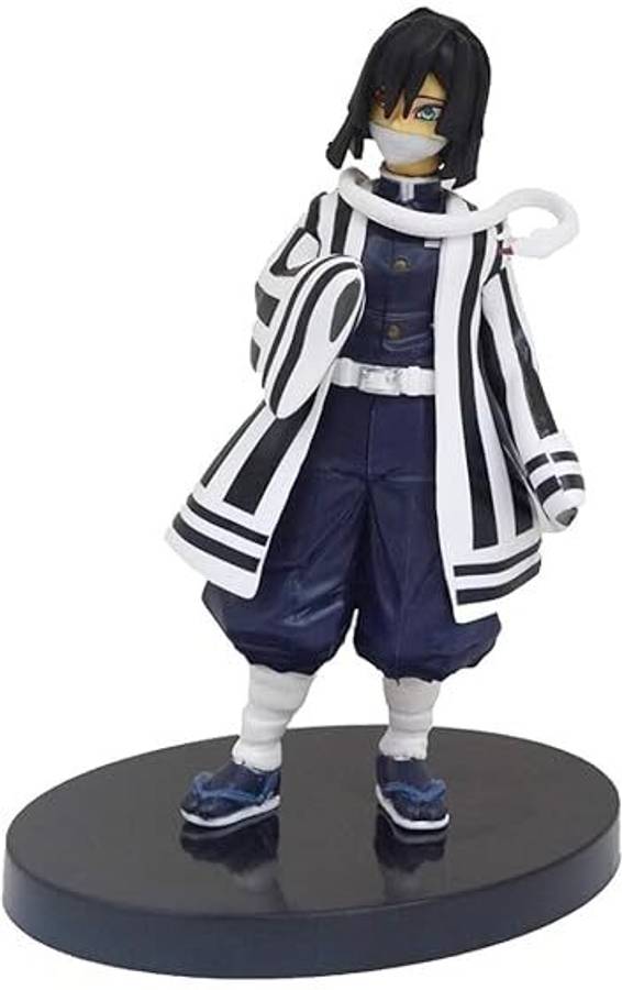 iouche Demon Slayer Obanai Iguro Action Figure The Serpent Hashira Figurine Standie