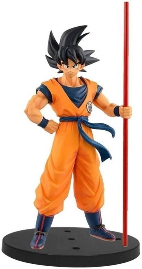 AweStuffs Goku with Stick Dragon Ball Z Large Action Figure Toy Doll Statue (23 cm)