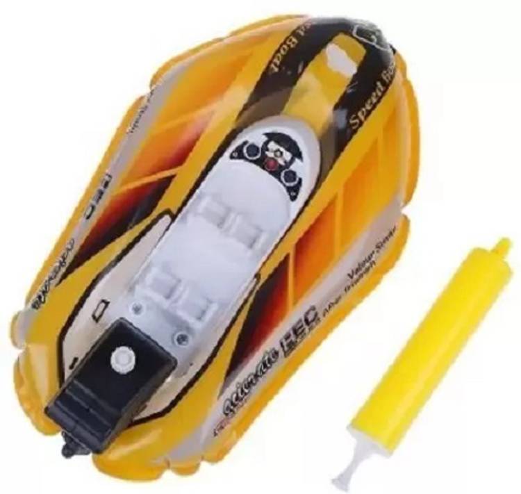 Tik C Inflatable Racing Boat Gift For Bath Bathroom Toys For Kids(YELLOW)