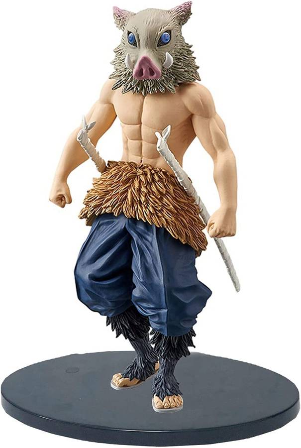 AweStuffs Inosuke Demon Slayer Action Figure for Car, Office Desk & Study Table