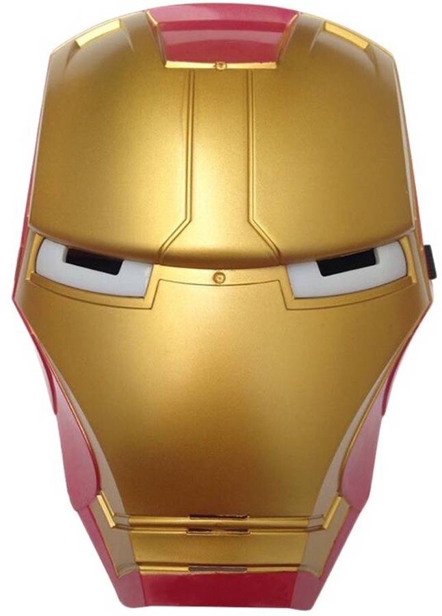 Aclipse Iron Man Glow Halloween Party Mask Action Figure Toys with LED Light for Kids