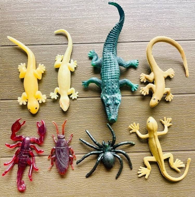 Tik C Cute lizards crocodile spider gang toys for kids