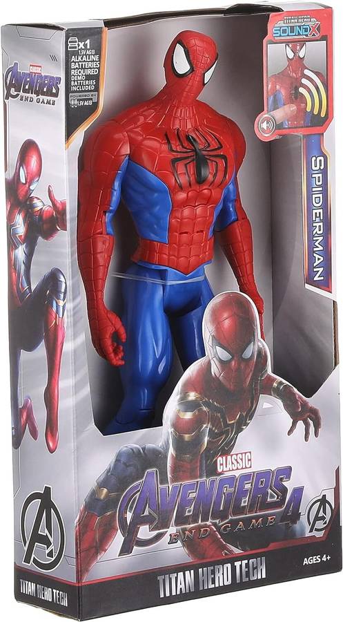 The Simplifiers Super Hero Action Figure with Lights and Music- Spidy
