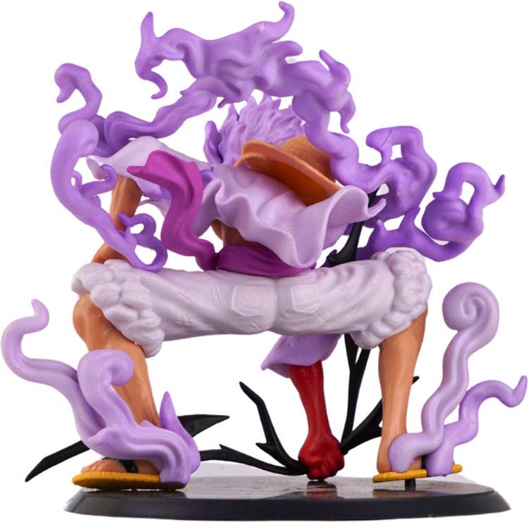 OFFO One Piece Luffy Gear 5 Squatting Action Figure For Home Decor and Office Desk