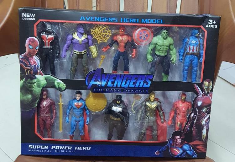 TRICKS TOY Good Quality Action Figure Toy Set In Action Toy For Kids Set Of 10 Superheroes