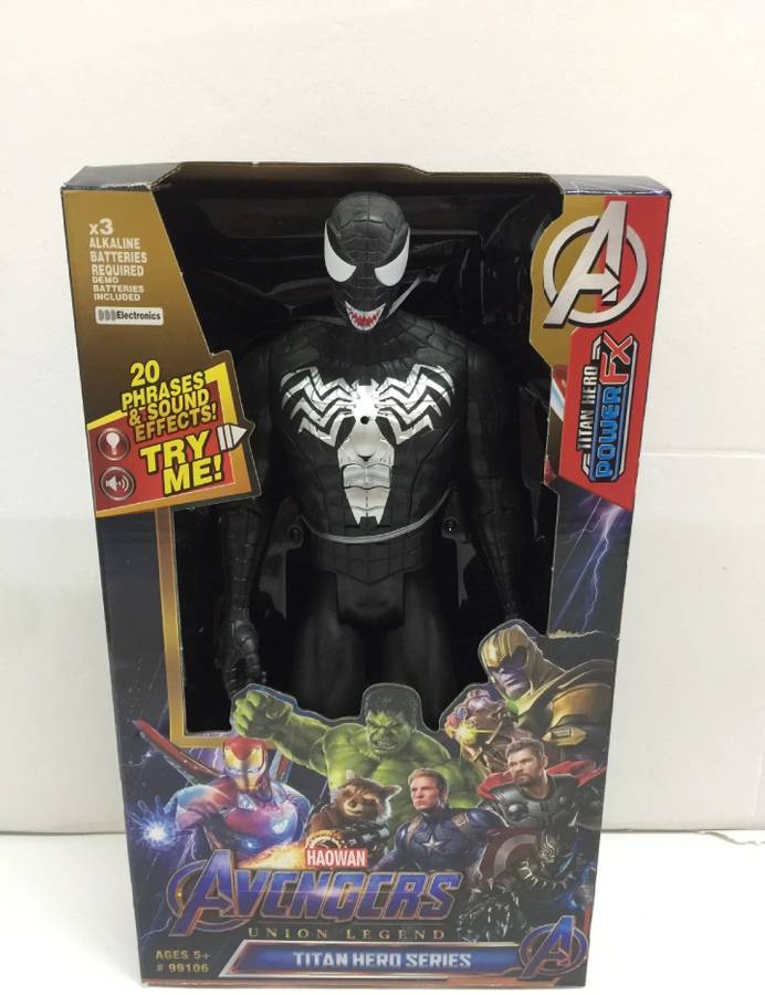 Nexteesh SpiderMan B 11 inches with Light & Sound Effect Action Figure for Kids